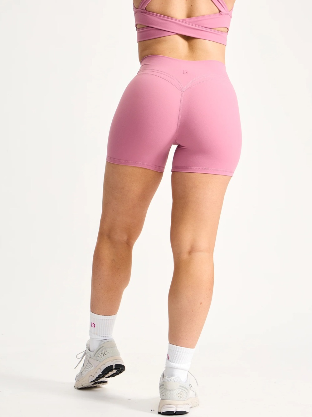 Buff Bunny Micro Legacy 4” Pink Higg Rise Shorts Size Small
